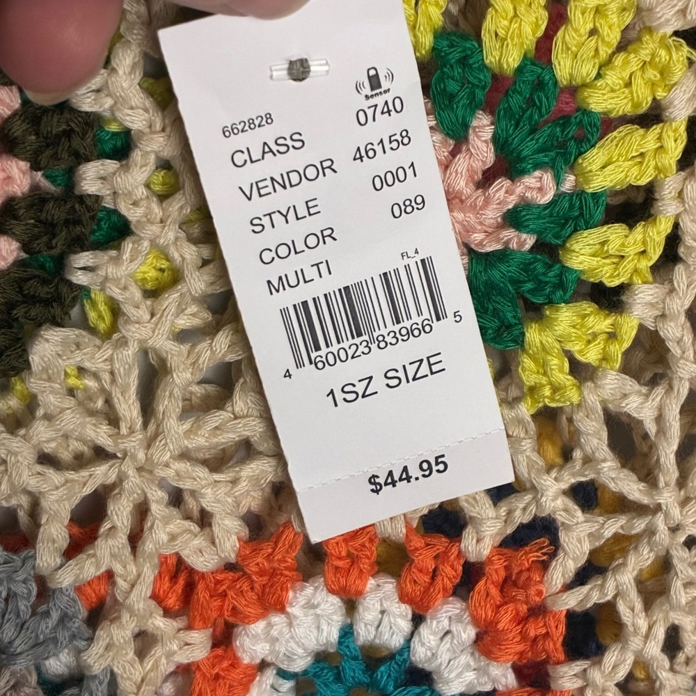 Pacsun LA Hearts Crochet Granny Square Crop Top One Size Festival Boho - Picture 5 of 11